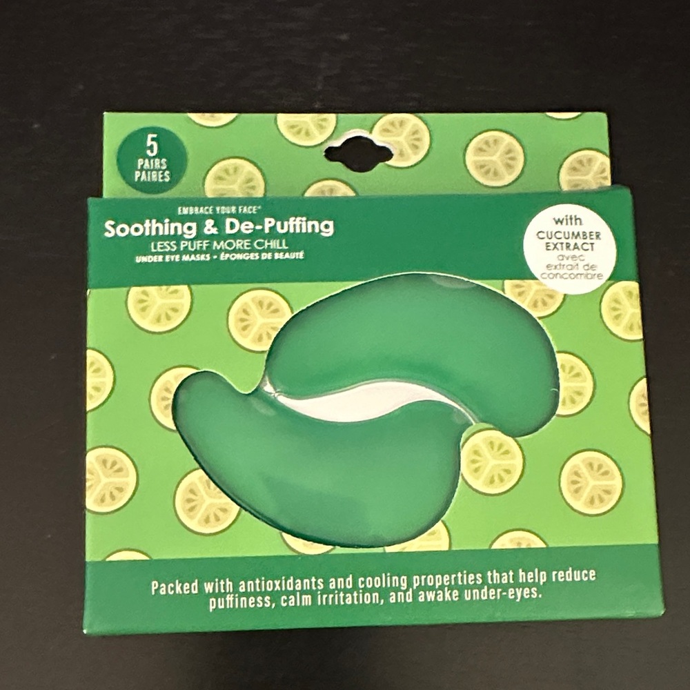 Cucumber 🥒 Soothing & De-Puffing Under Eye Masks